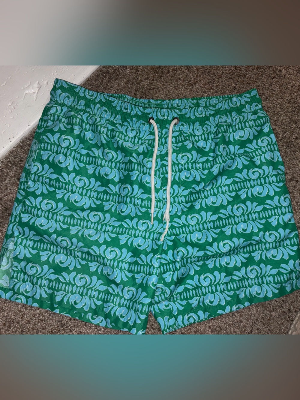 mens Swim Shorts with Drawstring 5 in